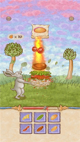 兔子和汉堡抖音小游戏截图