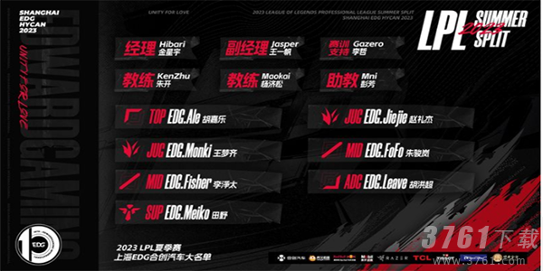 英雄联盟2023EDG最新队员名单都有谁 6月EDG队员介绍