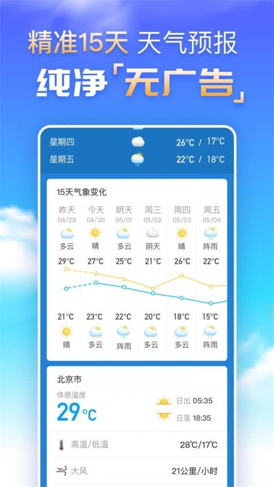 天气预报日历天气