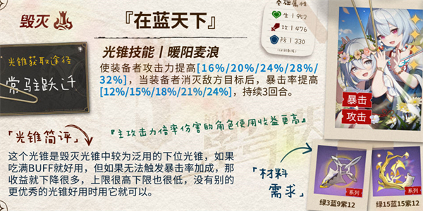 崩坏星穹铁道雪衣光锥搭配推荐  崩坏星穹铁道雪衣光锥带什么好