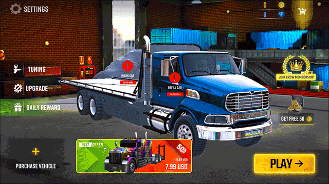 美国卡车模拟器玩法介绍
