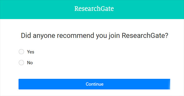 researchgate注册方法