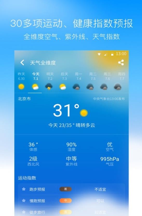 奈斯天气app截图