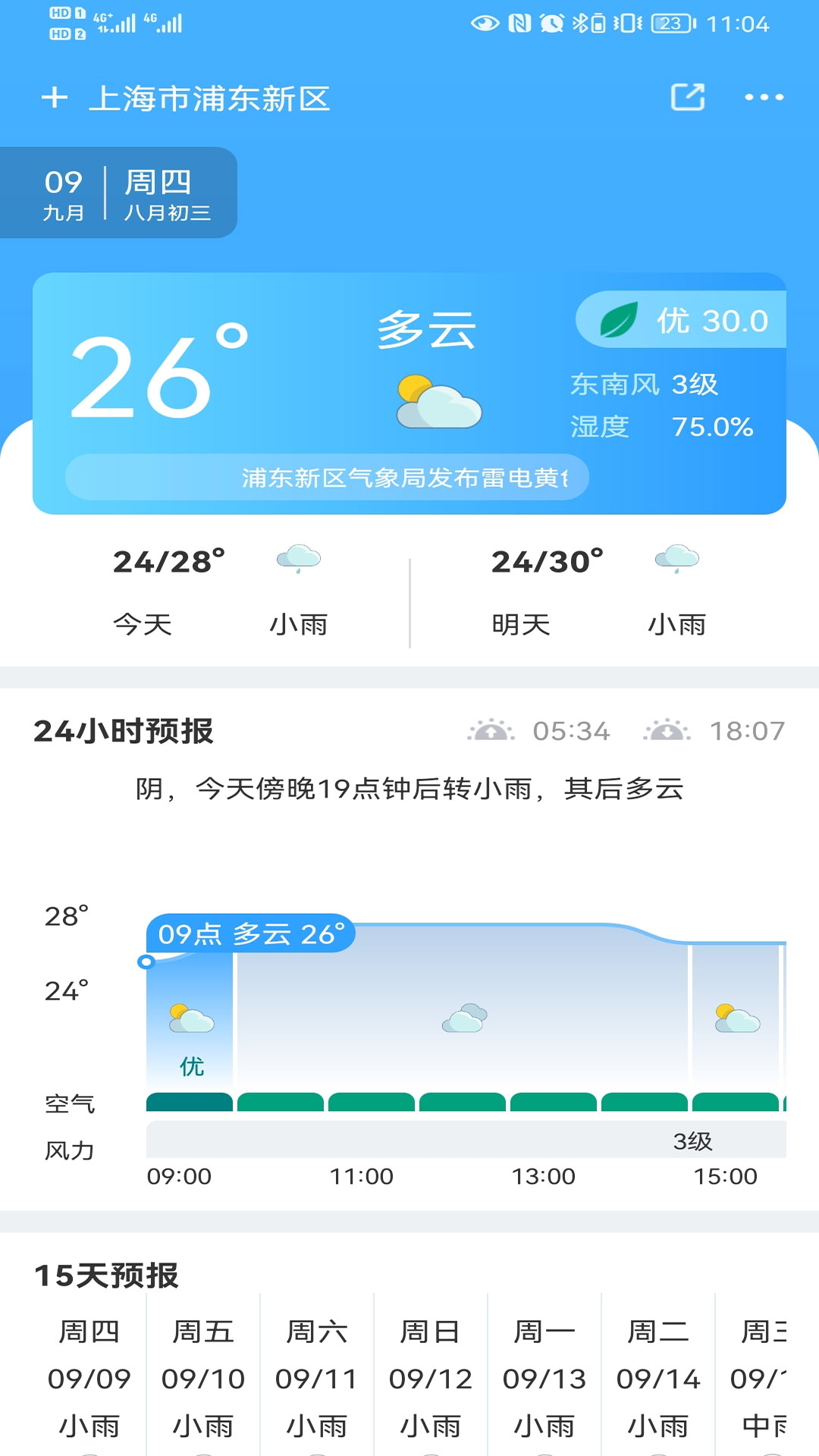 青芒天气app